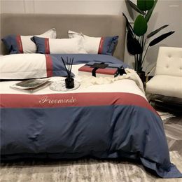 Bedding Sets Winter Thickened Warm 4-Piece Set Of Light Luxury Embroidered Bedclothes Home Textile Quilt Cover Bed Sheet Pure Cotton