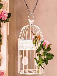Garden Decorations 2pcs-Hanging Chain Wedding Hanging Basket Bird Feeders Flower Pots Advertising Boards And Decorative Hook