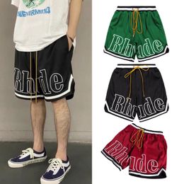 Designer rhude shorts summer fashion beach men high quality street wear red blue black purple pants mens S M L XL 01