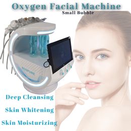 Portable Microdermabrasion Machine RF Wrinkle Removal Blackhead Removal Smart Ice Blue Oxygen Skin Dermabrasion Device