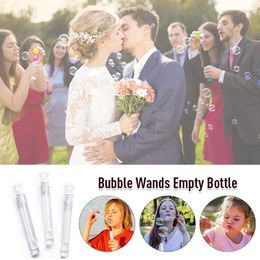 Party Favour 48Pcs Bubble Maker Water Bottle Toy Love Heart Wand Tube Wedding Prop Gift Empty