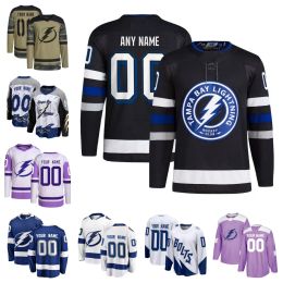 Hockey Jerseys Lightnings Men Women Youth Steven Stamkos Nikita Kucherov Andrei Vasilevskiy Victor Hedman Brayden Point Brandon Hagel Anthony Duclair Erik Cernak