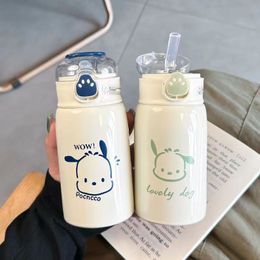 2024 New minimalist cat claw insulated cup with high aesthetic value, cute girl straw cup, 316 stainless steel portable student and children's cup wholesale in stock