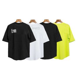 Men's T-shirts Mens Palms Bat Sleeve t Shirt Designer Letter Pa Graphic Tees Fashion Womens Angels Summer Street Hip Hop Polo Shirtt0w2