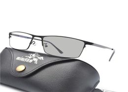 Uv Transition Sunglasses Pochromic Progressive Reading Glasses Men Multifocal Points For Reader Near Far Sight Diopter FML1290300