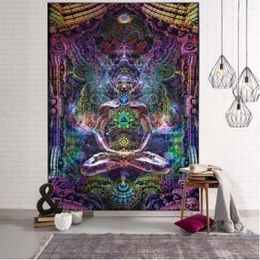 Tapestries Tapestry Wall Hanging Chakra Art Animal Bohemian Hippie Witchcraft Living Room Bedroom Decoration Yoga Mat