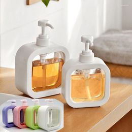 Liquid Soap Dispenser Bathroom Dispensers Refillable Lotion Shampoo Shower Gel Holder Portable Travel Empty Bath Pump Bottle 5Colors