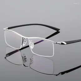 Sunglasses Frames Glasses Frame High Grade Business Men's Eyebrow Line Metal Half Mirror