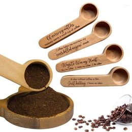 Coffee Scoops Wooden Spoon Sealing Clip 2 In 1 Measuring Spoons Bag Clips Kitchen Accessories Multifunctional Bags Sealer