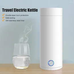 Water Bottles 400ML Portable Electric Kettles Cup 220V Vacuum Thermal Tea Coffee Travel Boiler Temperature Control Kettle