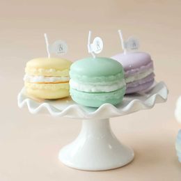 5Pcs Candles Macaron Cake Birthday Candle Decorative Scented Candle ins Photo Props Diy Birthday Gifts Home fragrant candles