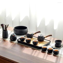 Teaware Sets Tea Set Chinese Home Living Room Simple Ceramic Dry Tray Office Light Luxury Gift Box