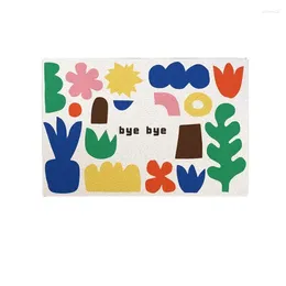 Carpets Cute Design Entrance Door Mat PVC Silk Loop Carpet Home Entry Porch Doormat Non-slip Dust Foot Pad Rugs