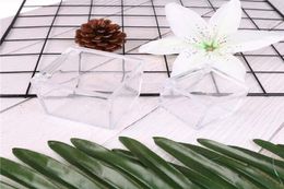 1pc Plastic Transparent Clear Gift Boxes Transparent Cube Wedding Favour Candy Box Christmas Baby Shower9972264