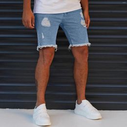 Men's Jeans Mens Casual Shorts Pocket Sports Spring Summer Bodybuilding Denim Short Pants Male