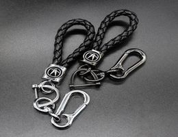 Auto Parts Metal 360 Degree Rotating Key Chain 3D Business Leather Braided Rope Keychain For Acuralogo Keychains1259220