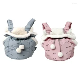 Cat Carriers Pet Cute Carrier Bag Warm Front Hanging Chest Pack Semi-Closed Shoulder Backpack For Outdoor Carrying Strap K5DC