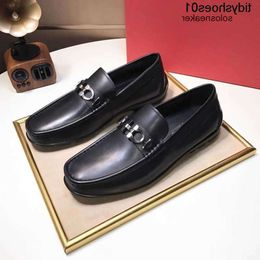 Shoes on Dress Fashion Mens Genuine Leather Spring and Step Autumn New Breathable Versatile Cas ferragmoities ferragammoities ferregamoities feragamoities FMO8