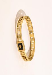 New Style Bracelets Women Bangle Luxury Designer Jewellery 18K Gold Plated Stainless steel Wedding Lovers Gift Bangles Accessories W5860789