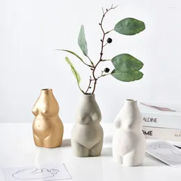 Vases Simple And Creative Decorative Female Body Art Vase Decoration