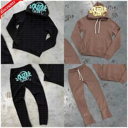 Mens Hoodies Sweatshirts Y2k Women Streetwear Casual Hoodie Synaworld Oversized Two Piece Set Sweatshirt Tracksuit Syna World Men Clothes DI0Z