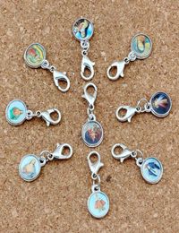 Mixed Catholic Church Medals Saints Cross Charm Floating Lobster Clasps Pendants For Jewellery Making Bracelet Necklace DIY Accessor5328703