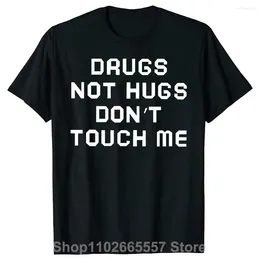 Men's T Shirts Novelty Not Hugs Dont Touch Me Graphic Streetwear Short Sleeve Birthday Gifts Summer Style T-shirt Mens Clothing