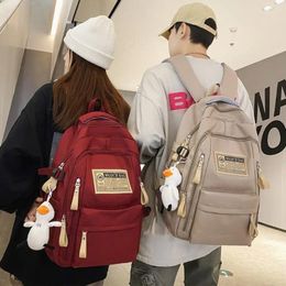 School Bags Female Women Girl Backpack Cool Leisure Fashion College Laptop Student Lady Bag Travel Nylon Book Trendy