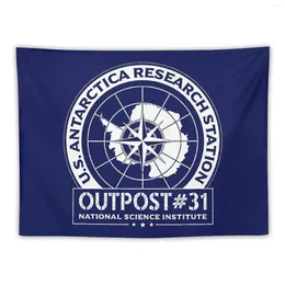 Tapestries OUTPOST #31 - ANTARTICA RESEARCH STATION BLUE Tapestry Room Decor Korean Style Decoration For Bedroom