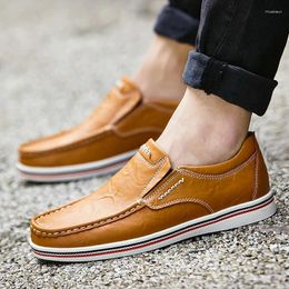 Casual Shoes Male Comfortable Gentleman Men Fashion Loafers Shoe Leather Driving Classic Men's Business