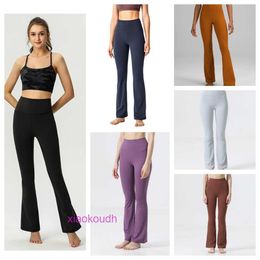 AAA Designer Lul Comodo da donna Sport Sports pantaloni di alta qualità sciolti per la vita Ultrahight Womens Elasticità di fitness a bassa fitness e una corsa