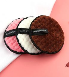 Eye Makeup Remover Pads reusable Flutter Wash Cleansing Cotton Face Cleansing Sponge Puff Soft7664460