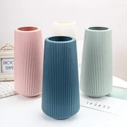 Vases Creative Vase Home Decor Modern Flower For Homes Wet And Dry Planter Desk Decoration Imitation Ceramic Pot Crafts