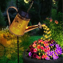 Solar Powered Watering Pot A Unique Gardening Gift Mothers, Ladies, Grandmothers, Waterproof Large Hanging Solar Lamp, Suitable for Outdoor Garden, Courtyard,