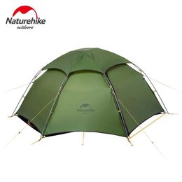Tents and Shelters Naturehike Cloud Peak 2-Person 20D Camping Tent Waterproof PU 4000mm Outdoor Super Light Travel Double Layer for 4 SeasonsQ240511