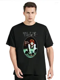 Men's T Shirts France Mylene Farmer Print Tshirt Men Women Summer T-Shirt Fashion Casual Cotton Oversized Clothing Tee Tops