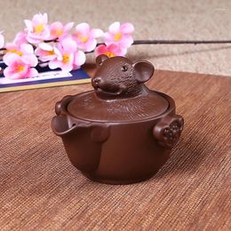 Teaware Sets 12 Zodiac Fast Cup Teapot Set Yixing Purple Sand Pot Household Ceramic Tea Device Manual Filtration Small