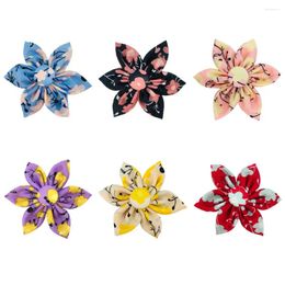 Dog Apparel 50pcs Slide Bowtie Removable Pet Collar Charms Flower Style Small Dogs Cats Bow Tie Products For Bowties