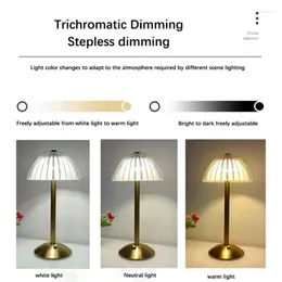 Table Lamps Decorative Light Restaurant Crystal Metal Eye- Wholesale Lamp Bar Usb Touch Dimming