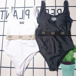 Summer Sexy Bikini Designer Swimwear Womens Fashion Letter Print Graphics One Piece Swimsuit Backless Beach ggitys LEFK