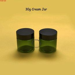 100pcs/lot Wholesale 30g Plastic Cream Jar Green Hand Bottle Women Cosmetic Container 1OZ Refillable Body Vialhood qty Wsfxd Rusvf