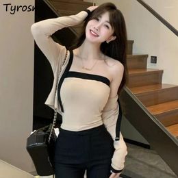 Work Dresses Camisole Jacket Sets Women Slim Design Fashion Simple Leisure Elegant Tender Temperament Sweet Sexy Ladies Korean Style Daily