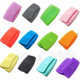 Oven Mini Gloves Silicone candy Colour Heatproof Antiscalding Gloves for Cooking Clamp Pot Holders and Potholders Kitchen ToolsT2I4098709