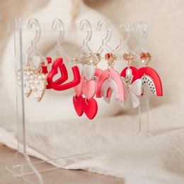 Decorative Plates Coat Hanger Rack Earring Display Stand Large Capacity Jewellery Storage Show Case Hook For Girls Women