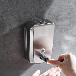 Liquid Soap Dispenser Wall Mount 1000ml Stainless Steel Lavatory Bathroom El Accessories Large Capacity