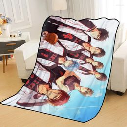 Blankets Kuroko No Basket Throw Blanket Personalized On For The Sofa/Bed/Car Portable 3D Kid Home Textile