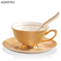 Mugs Luxury Bone China Coffee Cup A Of European Creative Elegant English Afternoon Teacup Tea Set Ceramic American