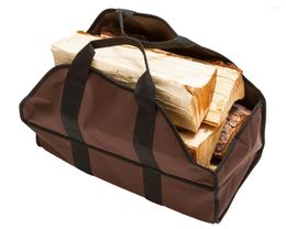 Storage Bags Outdoor Picnic Firewood Log Carrier Bag Durable Firepalce Wood With Handles Straps For Convenient Carrying
