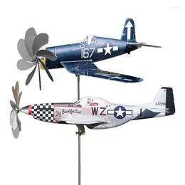 Garden Decorations Metal Windmill Spinners Outdoor Decoration Airplane Weatherproof Stainless Steel Wind Powered Catcher