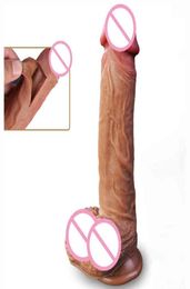 83 Inch XXL Realistic Dildo with Powerful Suction CupRealistic Penis Sex Toy Flexible Gspot Dildo with Curved Shaft and Ball Y048506226